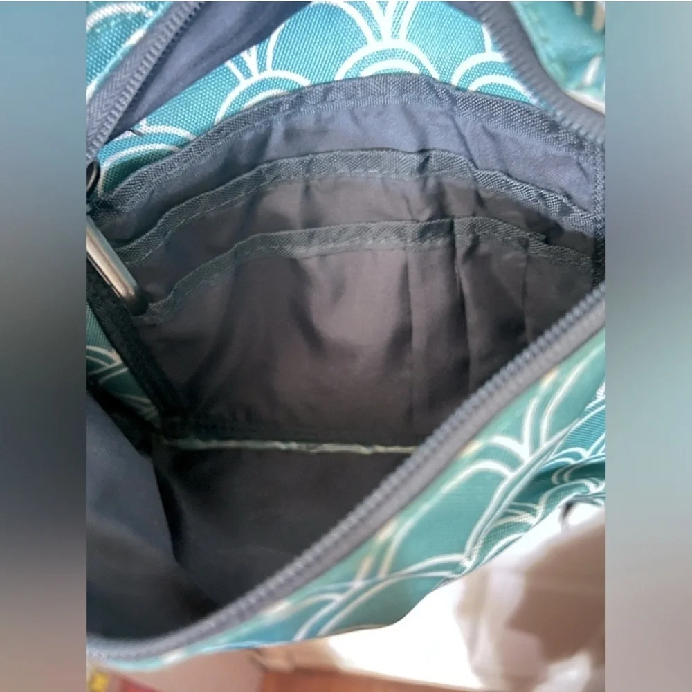 Teal mermaid Patterned Backpack